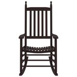 vidaXL Chaises à bascule sièges incurvés lot de 2 brun peuplier massif