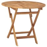 vidaXL Table pliable de jardin 85x76 cm Bois de teck solide