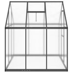 vidaXL Serre avec cadre de base anthracite 169x169x195 cm aluminium