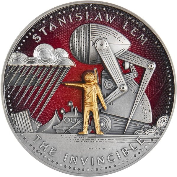 Pièce de monnaie en Argent 1000 Francs g 62.2 (2 oz) Millésime 2024 Stanislaw Lem Master of Science Fiction INVINCIBLE