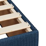 vidaXL Sommier à lattes de lit avec matelas Bleu 140x200 cm Tissu