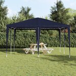 vidaXL Tente de Fête Bleue 4x4 m PE