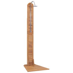 vidaXL Douche de jardin teck massif 70x75x204 cm