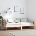 vidaXL Lit de jour Bois massif de pin 90x200 cm