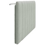 vidaXL Coussin de tête de lit gris clair 160 cm velours