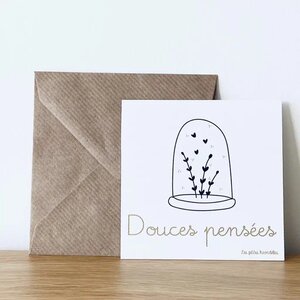 Carte - Douces pensées