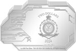 Pièce de monnaie en Argent 2 Dollars g 31.1 (1 oz) Millésime 2024 Star Trek Vehicles DEEP SPACE NINE