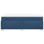 vidaXL Sommier à lattes de lit avec matelas Bleu 120x200 cm Tissu