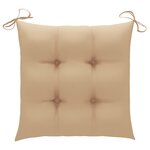 vidaXL Chaises de jardin avec coussins lot de 6 Bois d'acacia massif