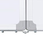 vidaXL Tableau blanc magnétique pliable 200x60x1 7 cm aluminium