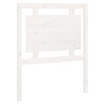 vidaXL Tête de lit Blanc 80 5x4x100 cm Bois massif de pin