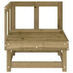 vidaXL Canapés d'angle de jardin 2 Pièces bois de pin imprégné