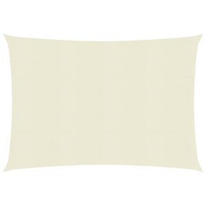 vidaXL Voile d'ombrage 160 g/m² Crème 2 5x3 m PEHD