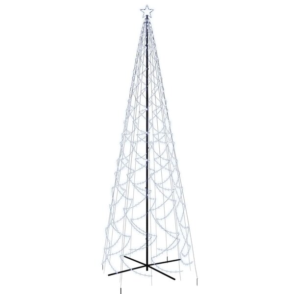 vidaXL Arbre de Noël cône 1400 LED Blanc froid 160x500 cm