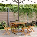 vidaXL Ensemble à manger de jardin 5 Pièces résine tressée et bois massif