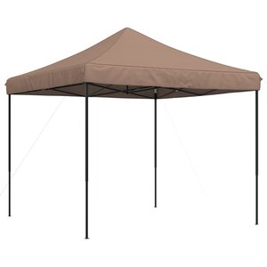 vidaXL Tente de réception pliable escamotable marron 292x292x315 cm
