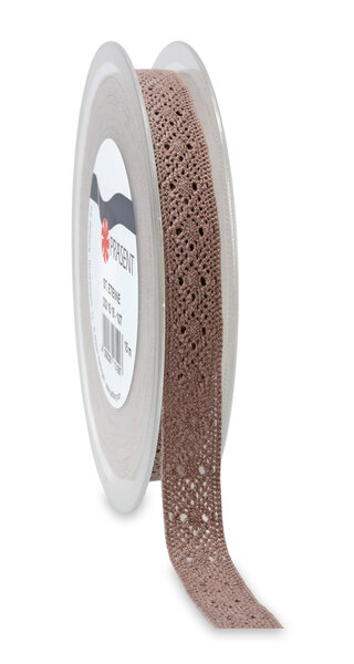 Ruban st. Etienne dentelle 15-m-rouleau 15 mm grès