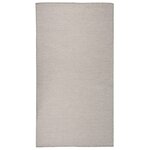 vidaXL Tapis à tissage plat d'extérieur 80x150 cm Taupe