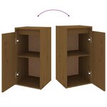 vidaXL Armoire murale Marron miel 30x30x60 cm Bois de pin massif