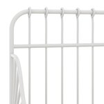 vidaXL Cadre de lit extensible Blanc Métal 80x130/200 cm