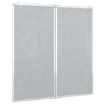 vidaXL Tableau blanc magnétique pliable 100x100x1 7 cm aluminium