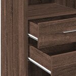 vidaXL Buffet haut chêne marron 40x42 5x124 cm bois d'ingénierie