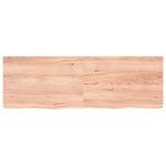vidaXL Étagère murale marron clair bois chêne massif traité