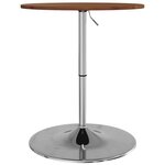 vidaXL Table de bar marron foncé Ø60x89 5 cm bois massif de chêne