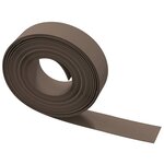 vidaXL Bordures de jardin 4 Pièces marron 10 m 15 cm polyéthylène