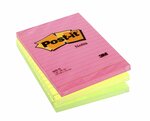Lot de 6 bloc repositionnable de 100 feuilles 102 x 152 mm néon assortis 660NA POST-IT