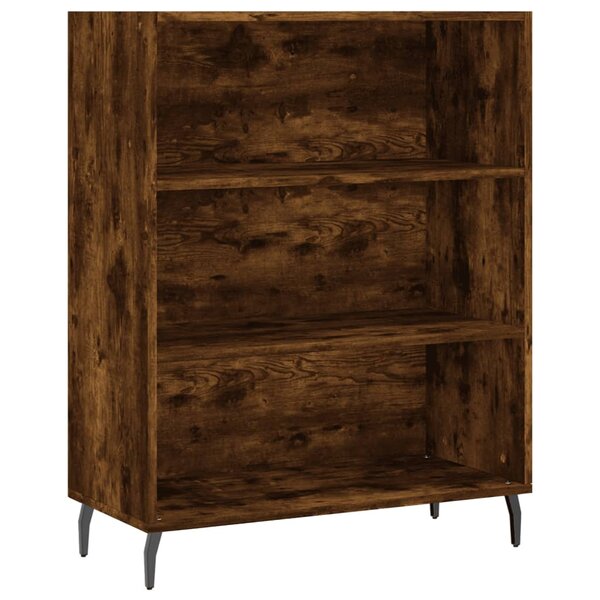 vidaXL Armoire à étagères chêne fumé 69 5x32 5x90 cm bois d'ingénierie
