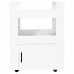 vidaXL Chariot de cuisine Blanc 60x45x80 cm Bois d'ingénierie
