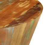 vidaXL Table basse Ø65x31 cm Bois de récupération massif