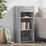 vidaXL Buffet sonoma gris 40x42 5x93 cm bois d'ingénierie
