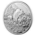 Pièce de monnaie 30 Dollars Canada Grizzlis 2023 – Argent BE