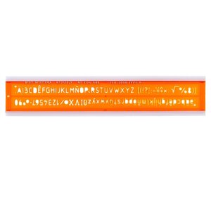 Trace lettres IS0 3,5mm droit orange MINERVA