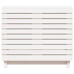 vidaXL Panier à linge blanc 88 5x44x76 cm Bois massif de pin