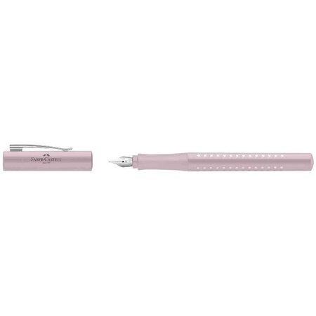 Stylo plume grip sparkle  rose  m faber-castell