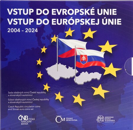 Double coffret série euro BU Slovaquie et République Tchèque 2024 (entrée dans l'Union Européenne)