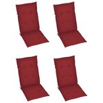 vidaXL Chaises inclinables de jardin lot de 3 et coussins bois acacia