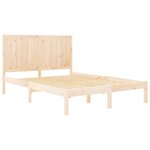 vidaXL Cadre de lit Bois de pin massif 120x200 cm