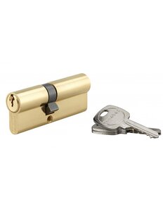 THIRARD - Cylindre STD double entrée 35 x 45 mm anti-arrachement laiton 3 clés - THIRARD