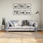 vidaXL Tapis HUARTE à poils courts doux et lavable sable 160x160 cm