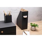Porte-revues Officebyme Dos 100mm - Noir - X 2 - Exacompta