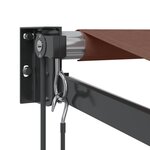 vidaXL Auvent rétractable automatique marron 300x250 cm