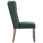 vidaXL Chaise de salle à manger Vert foncé Velours