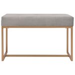 vidaXL Banc 80 cm Gris Velours