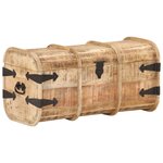 vidaXL Coffres de rangement 2 Pièces Bois de manguier massif