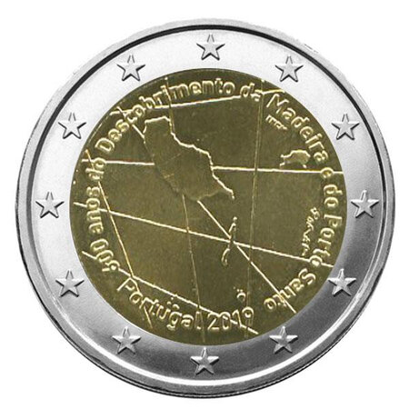 Monnaie 2 euros commémorative portugal 2019 - ile de madère
