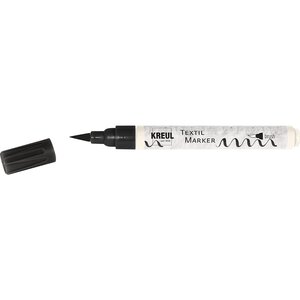 Feutre textile pinceau  pointe pinceau  noir KREUL